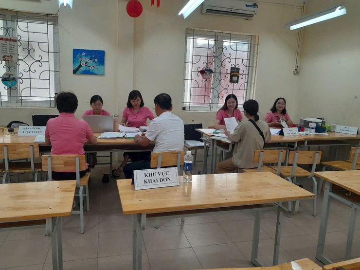 PHƯỜNG LÁNG KIỂM TRA CÔNG TÁC TUYỂN SINH ĐẦU CẤP TẠI MỘT SỐ TRƯỜNG HỌC, CƠ SỞ GIÁO DỤC TRÊN ĐỊA BÀN PHƯỜNG - Ảnh 5.