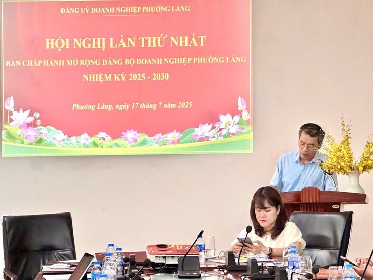 HỘI NGHỊ BAN CHẤP HÀNH ĐẢNG BỘ KHỐI DOANH NGHIỆP PHƯỜNG LÁNG LẦN THỨ NHẤT (MỞ RỘNG)- Ảnh 1.