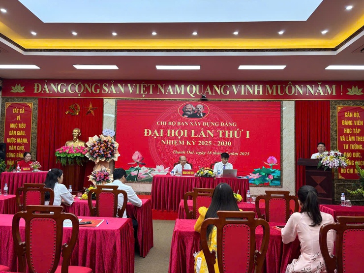CHI BỘ BAN XÂY DỰNG ĐẢNG ĐẢNG ỦY XÃ THANH OAI TỔ CHỨC THÀNH CÔNG ĐẠI HỘI LẦN THỨ I, NHIỆM KỲ 2025 -2030- Ảnh 1.