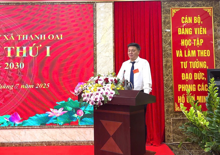 Đại hội Chi bộ Văn phòng Đảng ủy xã Thanh Oai lần thứ nhất, nhiệm kỳ 2025–2030- Ảnh 1.