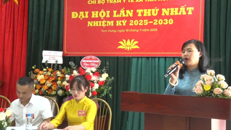 Chi bộ Trạm Y tế xã Tam Hưng tổ chức Đại hội nhiệm kỳ 2025–2030 - Phát huy vai trò nòng cốt trong công tác chăm sóc sức khỏe Nhân dân- Ảnh 4.