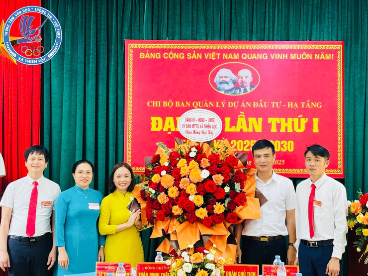 Chi bộ Ban Quản lý dự án Đầu tư - Hạ tầng xã Thiên Lộc tổ chức Đại hội lần thứ I, nhiệm kỳ 2025 - 2030- Ảnh 4.