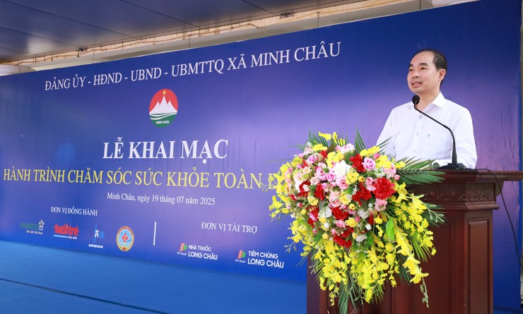 Xã Minh Châu: khai mạc Hành trình chăm sóc sức khỏe toàn dân năm 2025- Ảnh 5.