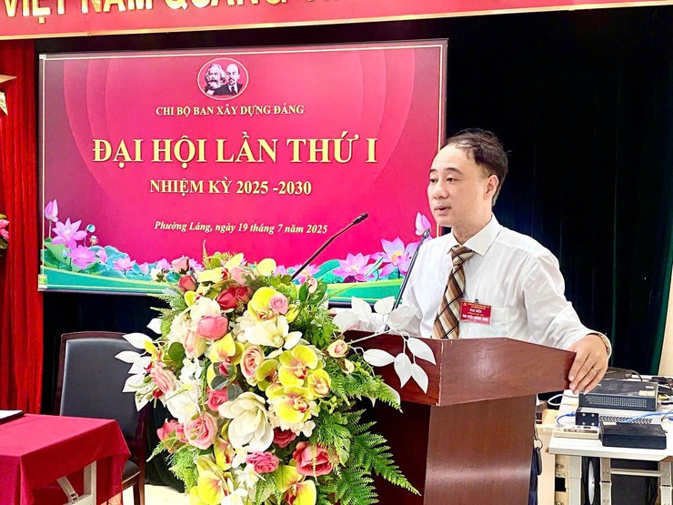 ĐẠI HỘI CHI BỘ BAN XÂY DỰNG ĐẢNG PHƯỜNG LÁNG LẦN THỨ I, NHIỆM KỲ 2025–2030- Ảnh 2.