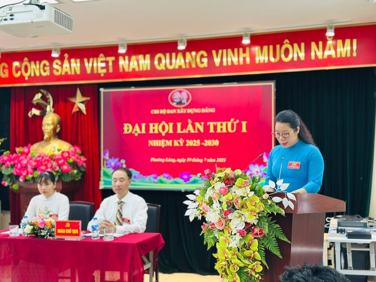 ĐẠI HỘI CHI BỘ BAN XÂY DỰNG ĐẢNG PHƯỜNG LÁNG LẦN THỨ I, NHIỆM KỲ 2025–2030- Ảnh 4.