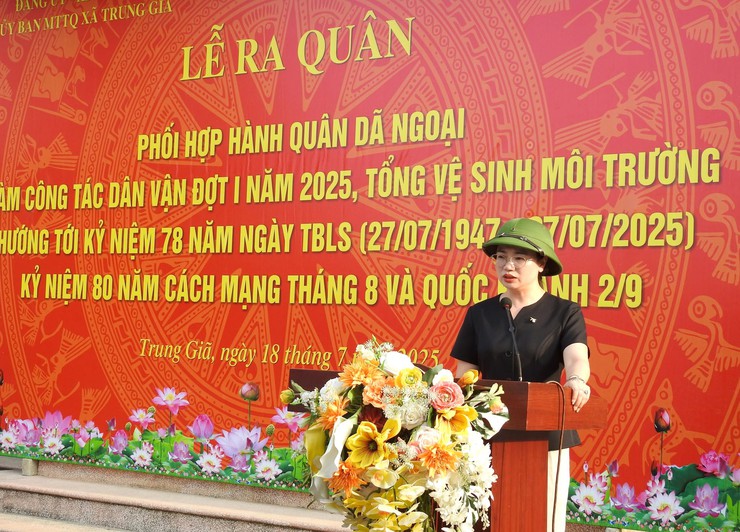 NHIỀU HOẠT ĐỘNG THIẾT THỰC ĐƯỢC TRIỂN KHAI TRONG CHƯƠNG TRÌNH HÀNH QUÂN DÃ NGOẠI GIỮA XÃ TRUNG GIÃ VÀ LỮ ĐOÀN 86- Ảnh 2.