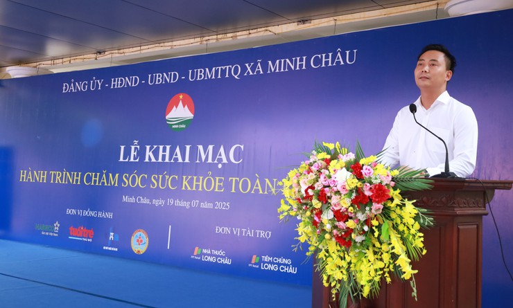 Xã Minh Châu: khai mạc Hành trình chăm sóc sức khỏe toàn dân năm 2025- Ảnh 4.