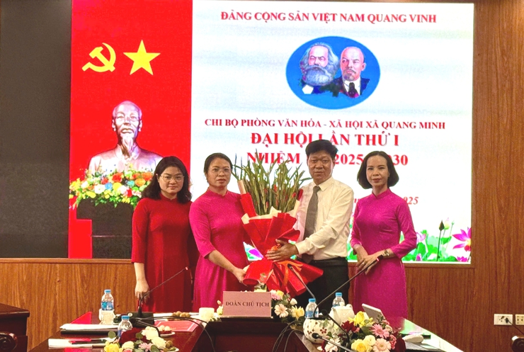 Đại hội lần thứ nhất các chi bộ trực thuộc Đảng bộ UBND xã Quang Minh thành công tốt đẹp- Ảnh 6.