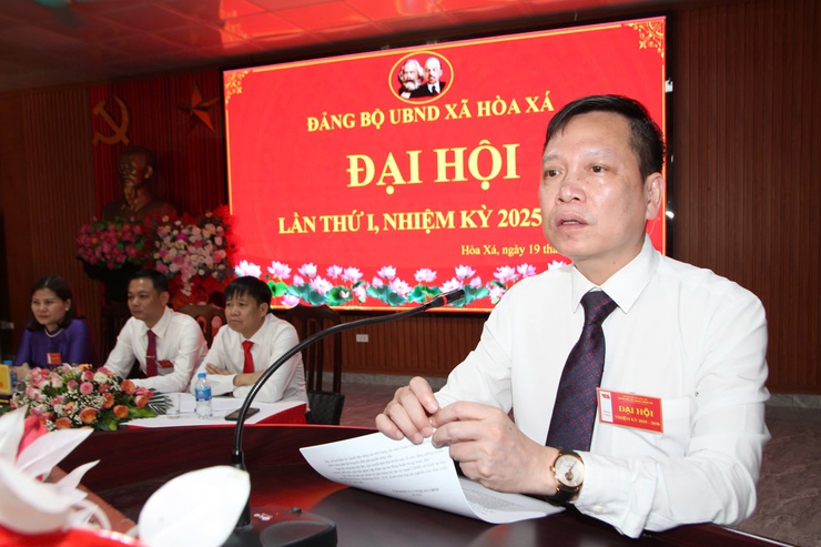 SÔI NỔI ĐẠI HỘI CÁC CHI, ĐẢNG BỘ TRỰC THUỘC TIẾN TỚI ĐẠI HỘI ĐẢNG BỘ XÃ HÒA XÁ LẦN THỨ I, NHIỆM KỲ 2025-2030- Ảnh 5.