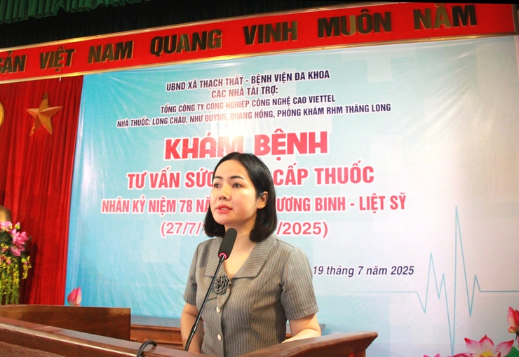 Xã Thạch Thất: tổ chức hoạt động khám, cấp phát thuốc miễn phí cho Thương, bệnh binh nhân dịp kỷ niệm 78 năm Ngày Thương binh - Liệt sĩ (27/7/1947 – 27/7/2025)- Ảnh 1.