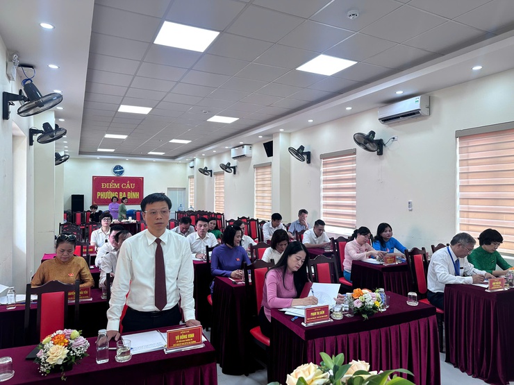 HỘI ĐỒNG NHÂN DÂN PHƯỜNG BA ĐÌNH TỔ CHỨC THÀNH CÔNG KỲ HỌP THỨ HAI, KHÓA I, NHIỆM KỲ 2021 – 2026- Ảnh 2.
