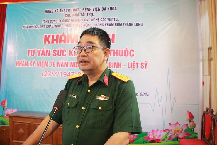Xã Thạch Thất: tổ chức hoạt động khám, cấp phát thuốc miễn phí cho Thương, bệnh binh nhân dịp kỷ niệm 78 năm Ngày Thương binh - Liệt sĩ (27/7/1947 – 27/7/2025)- Ảnh 4.