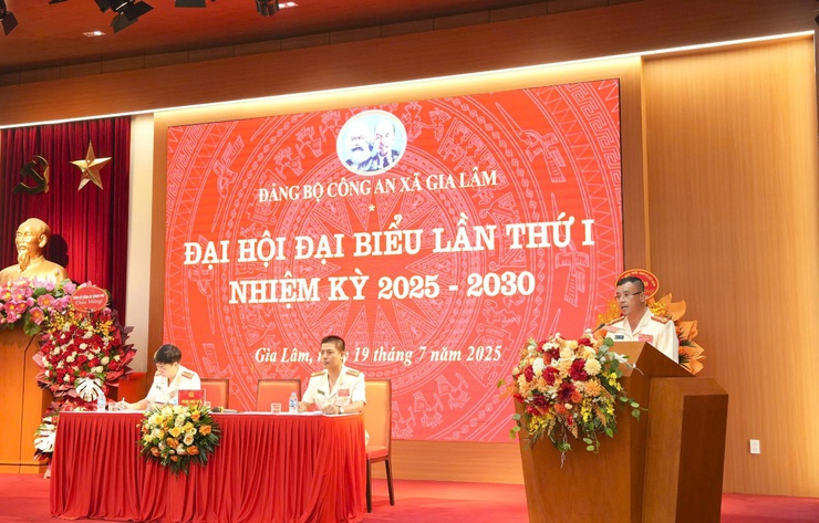 Đại hội Đảng bộ lần thứ nhất Công an xã Gia Lâm, nhiệm kỳ 2025 – 2030 thành công tốt đẹp- Ảnh 4.