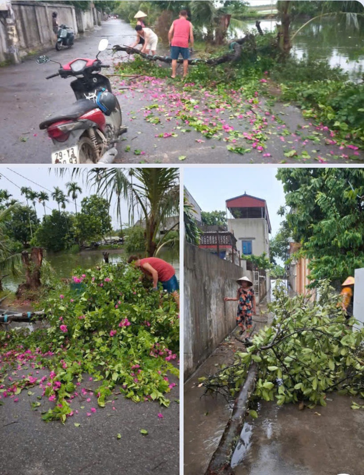 XÃ HÒA XÁ KHẮC PHỤC HẬU QUẢ MƯA TO, GIÔNG, LỐC CHIỀU 19/7 VÀ CHỦ ĐỘNG ỨNG PHÓ VỚI BÃO SỐ 3- Ảnh 4.