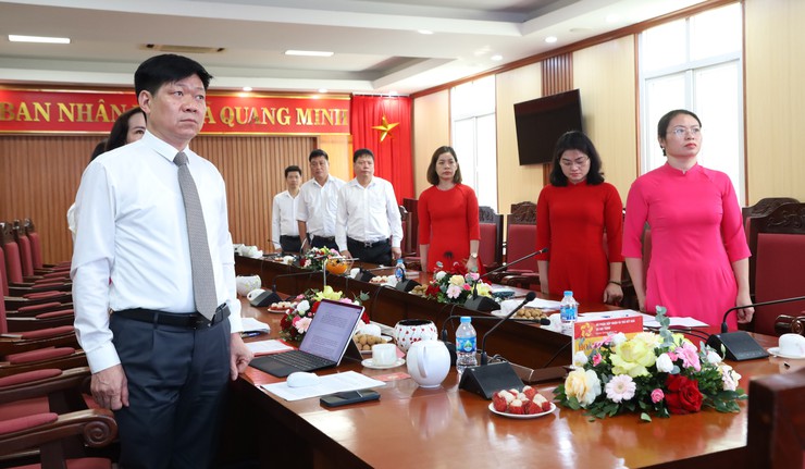 Đại hội lần thứ nhất các chi bộ trực thuộc Đảng bộ UBND xã Quang Minh thành công tốt đẹp- Ảnh 7.