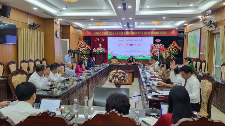 Kỳ họp thứ nhất HĐND phường Hai Bà Trưng khoá I, nhiệm kỳ 2021-2026.- Ảnh 7.
