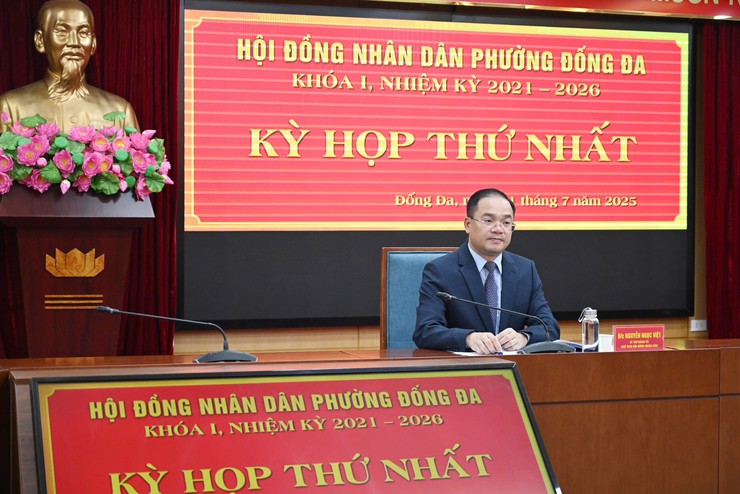 Kỳ họp thứ nhất Hội đồng nhân dân phường Đống Đa khóa I, nhiệm kỳ 2021 - 2026- Ảnh 2.
