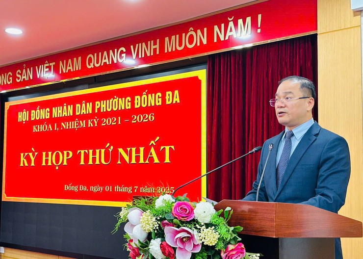 Kỳ họp thứ nhất Hội đồng nhân dân phường Đống Đa khóa I, nhiệm kỳ 2021 - 2026- Ảnh 4.