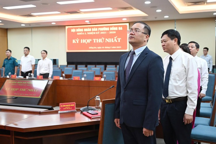 Kỳ họp thứ nhất Hội đồng nhân dân phường Đống Đa khóa I, nhiệm kỳ 2021 - 2026- Ảnh 6.