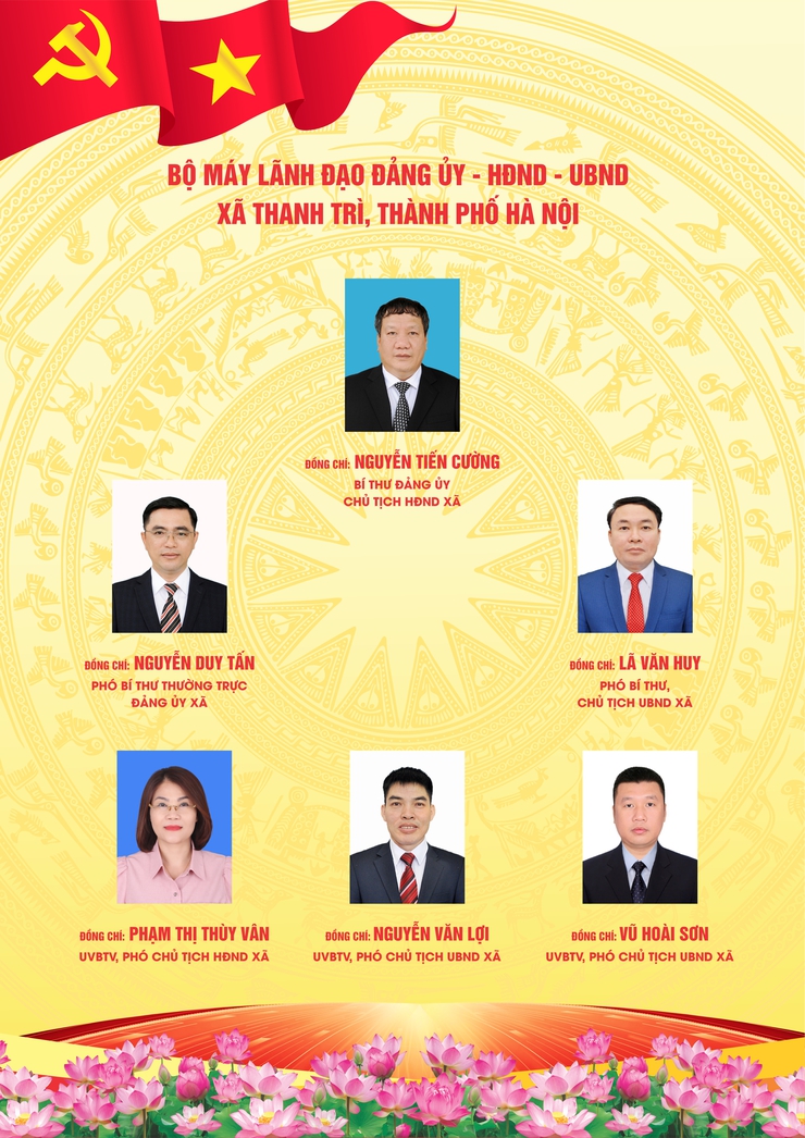 Cơ cấu tổ chức xã Thanh Trì- Ảnh 1.