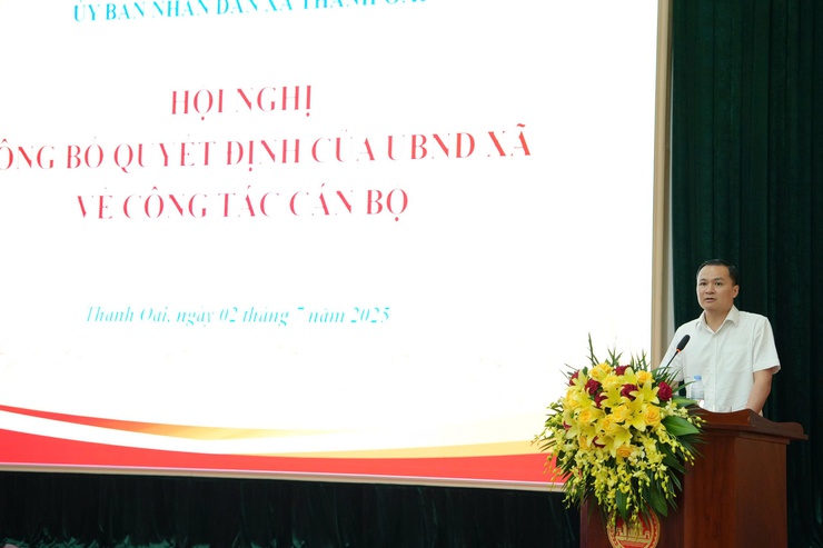 Xã Thanh Oai kiện toàn cán bộ, hướng tới vận hành trơn tru bộ máy chính quyền địa phương 2 cấp- Ảnh 9.