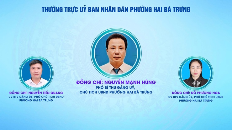 Giới thiệu bộ máy tổ chức của phường Hai Bà Trưng.- Ảnh 6.
