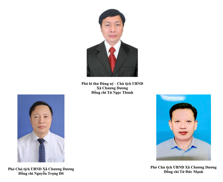 Lãnh đạo đương nhiệm UBND xã Chương Dương- Ảnh 1.