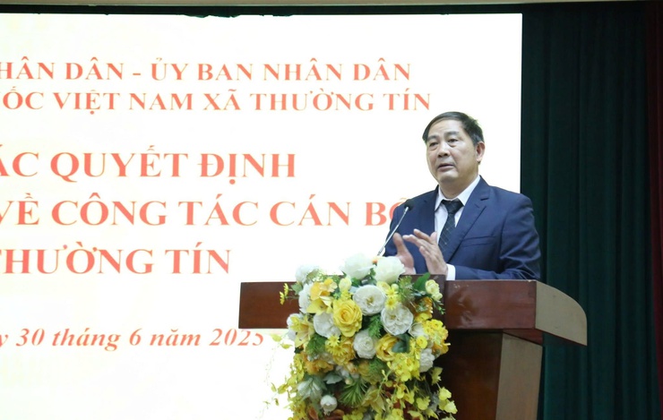 Xã Thường Tín trao các Quyết định về công tác cán bộ- Ảnh 6.