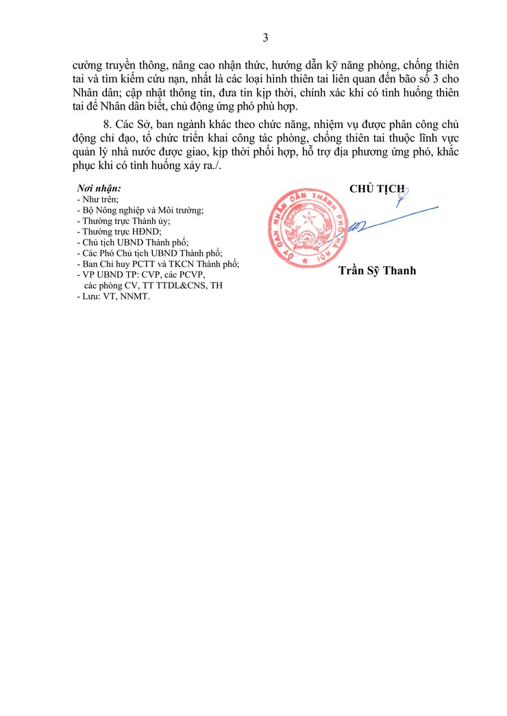 Công điện của UBND thành phố Hà Nội về việc chủ động, tập trung ứng phó bão số 3 năm 2025 trên địa bàn Thành phố- Ảnh 3.
