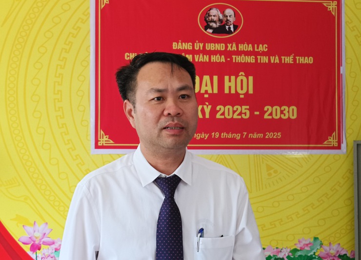 Xã Hòa Lạc: Đồng loạt tổ chức Đại hội các Chi bộ sau khi thành lập- Ảnh 2.
