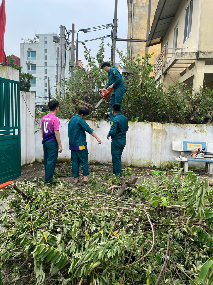 PHƯỜNG ĐÔNG NGẠC XỬ LÝ KỊP THỜI CÂY GÃY ĐỔ DO GIÔNG LỐC- Ảnh 3.