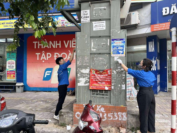 Phường Đống Đa phát động đợt thi đua cao điểm về trật tự đô thị - an toàn giao thông - vệ sinh môi trường- Ảnh 4.