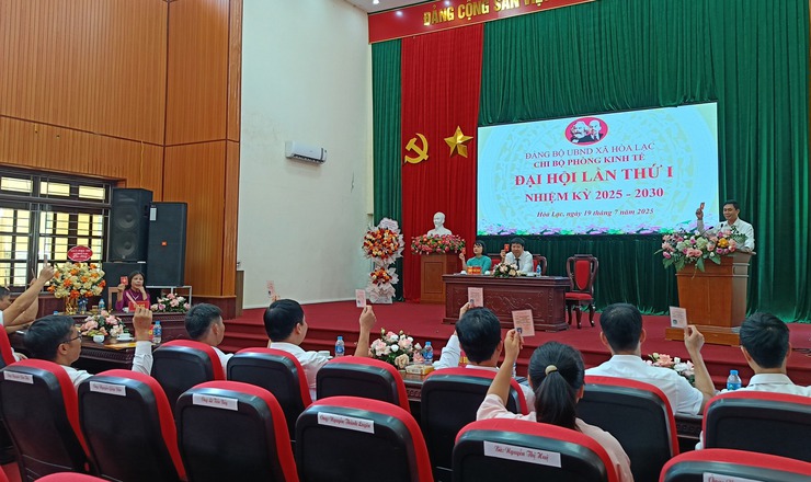 Xã Hòa Lạc: Đồng loạt tổ chức Đại hội các Chi bộ sau khi thành lập- Ảnh 8.