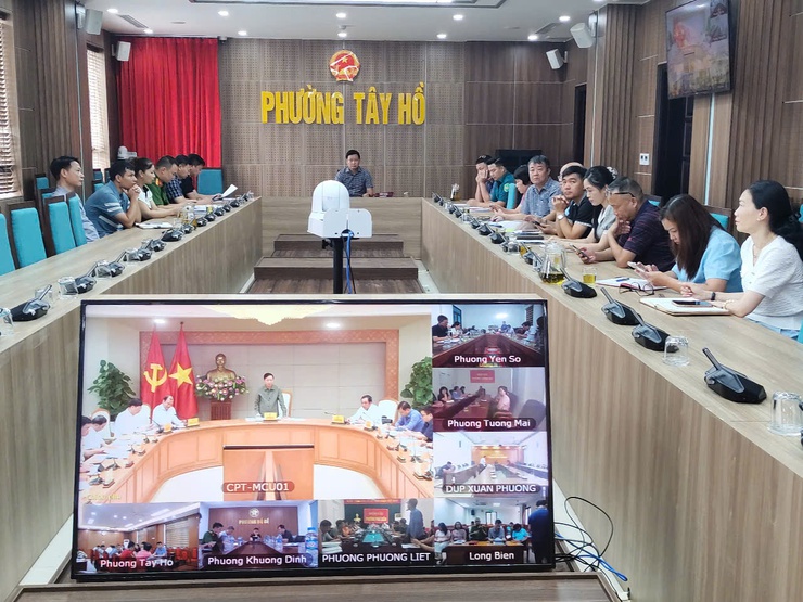 Phường Tây Hồ triển khai khẩn trương các phương án ứng trực trước khi bão Wipha đổ bộ vào đất liền- Ảnh 1.
