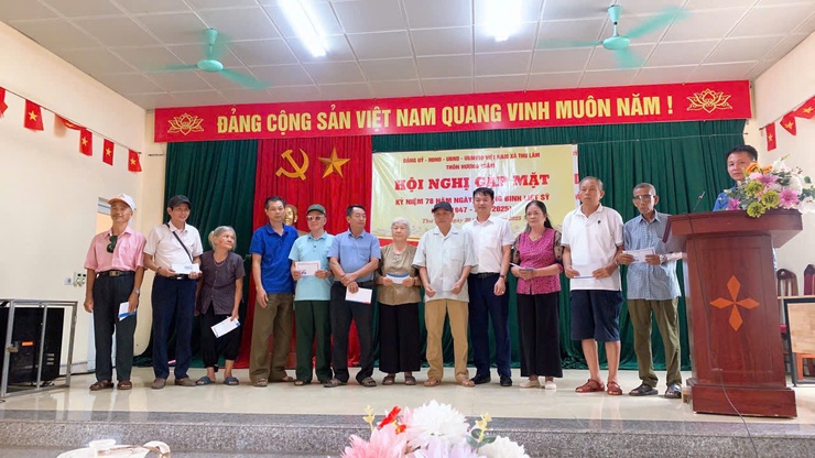 CÁC THÔN, KHU, TỔ DÂN PHỐ TRÊN ĐỊA BÀN XÃ THƯ LÂM TỔ CHỨC GẶP MẶT NGƯỜI CÓ CÔNG NHÂN KỶ NIỆM 78 NĂM NGÀY THƯƠNG BINH - LIỆT SĨ (27/7/1947 – 27/7/2025)- Ảnh 11.
