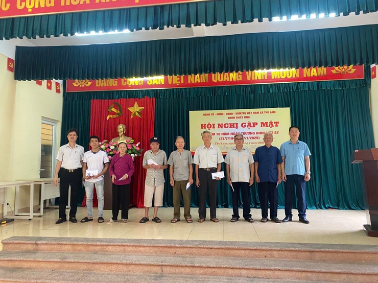 CÁC THÔN, KHU, TỔ DÂN PHỐ TRÊN ĐỊA BÀN XÃ THƯ LÂM TỔ CHỨC GẶP MẶT NGƯỜI CÓ CÔNG NHÂN KỶ NIỆM 78 NĂM NGÀY THƯƠNG BINH - LIỆT SĨ (27/7/1947 – 27/7/2025)- Ảnh 4.