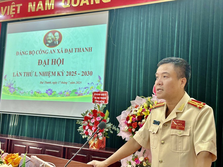 100% ĐẠI BIỂU NHẤT TRÍ THÔNG QUA NGHỊ QUYẾT ĐẠI HỘI ĐẢNG BỘ CÔNG AN XÃ ĐẠI THANH LẦN THỨ I
NHIỆM KỲ 2025 – 2030- Ảnh 3.