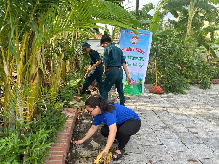 XÃ THANH OAI: RA QUÂN HƯỞNG ỨNG NGÀY CUỐI TUẦN XANH- Ảnh 4.