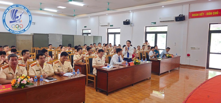 Đại hội Đảng bộ Công an xã Thiên Lộc lần thứ I, nhiệm kỳ 2025  - 2030- Ảnh 2.