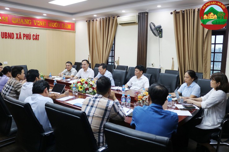 Lãnh đạo Sở Nông nghiệp và Môi trường kiểm tra công tác phòng, chống lụt bão trên địa bàn xã Phú Cát- Ảnh 1.