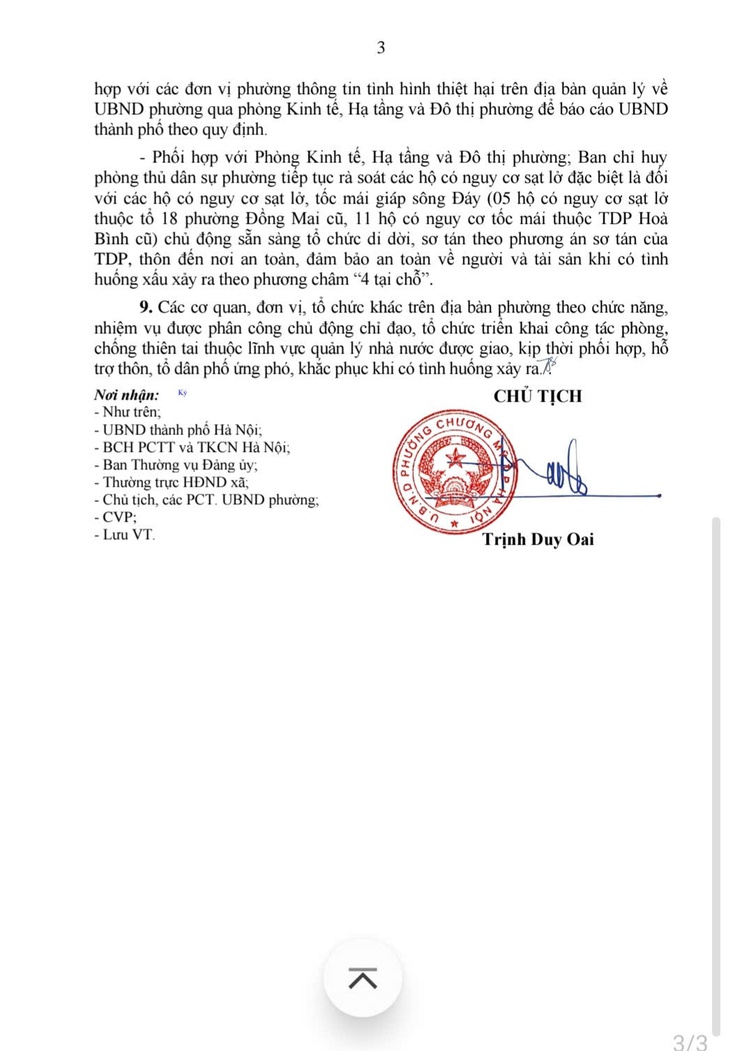 Chủ động, tập trung ứng phó bão số 3 năm 2025 trên địa bàn phường Chương Mỹ- Ảnh 3.