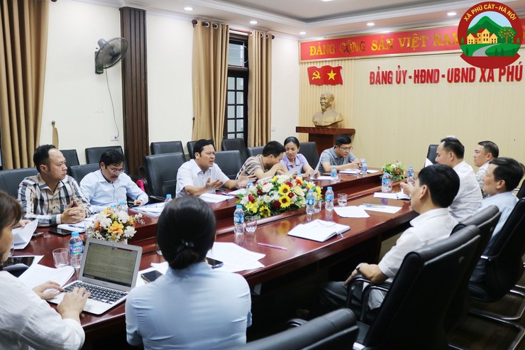 Lãnh đạo Sở Nông nghiệp và Môi trường kiểm tra công tác phòng, chống lụt bão trên địa bàn xã Phú Cát- Ảnh 2.