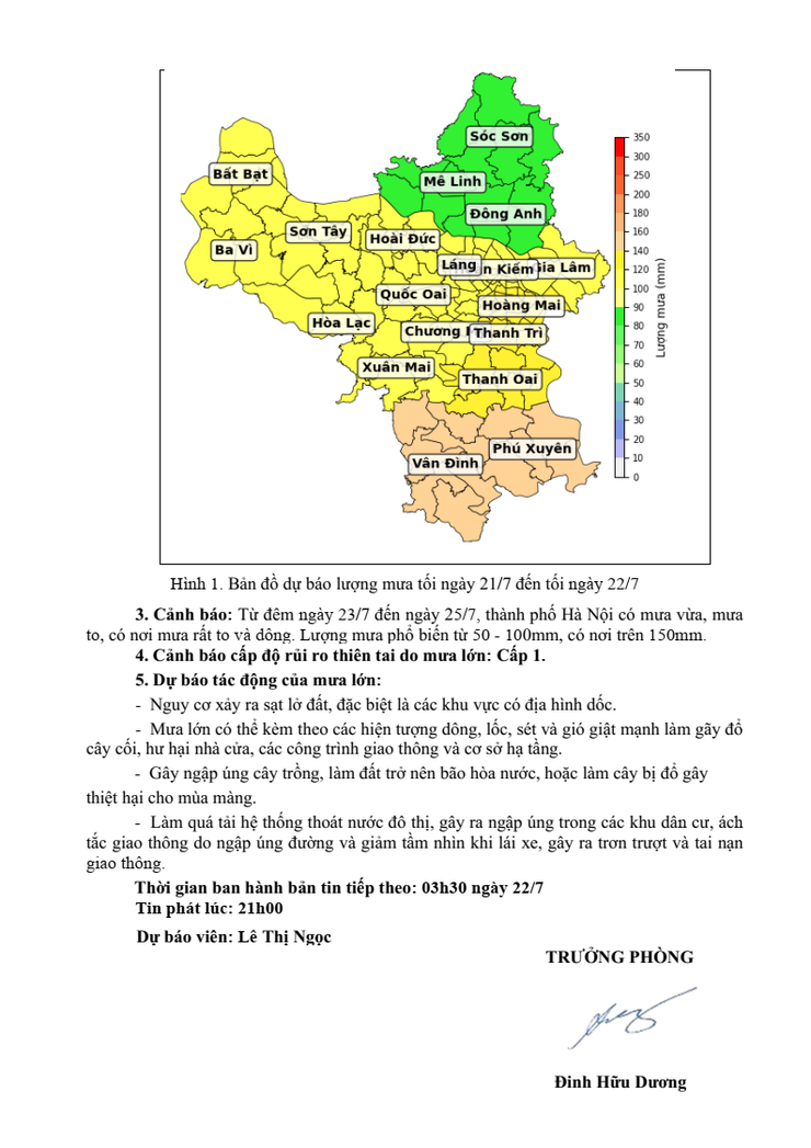 TIN DỰ BÁO MƯA LỚN THÀNH PHỐ HÀ NỘI (21h00 ngày 21/7/2025)- Ảnh 2.