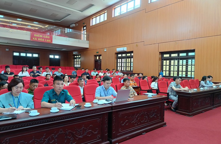 Hòa Lạc: Hội nghị triển khai ứng phó bão số 3 và công tác phòng, chống thiên tai - cứu hộ cứu nạn- Ảnh 2.