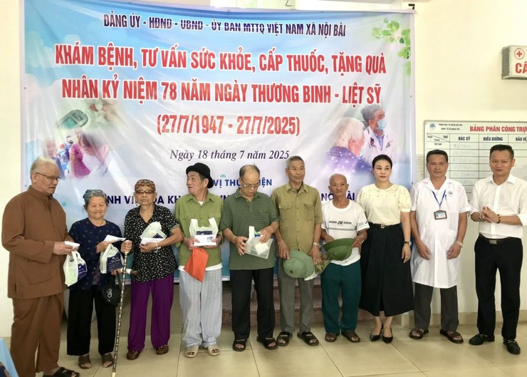 XÃ NỘI BÀI ĐẨY MẠNH CÁC HOẠT ĐỘNG "ĐỀN ƠN ĐÁP NGHĨA" TRI ÂN CÁC ANH HÙNG LIỆT SỸ, CÁC THƯƠNG BINH, BỆNH BINH VÀ NGƯỜI CÓ CÔNG TRÊN ĐỊA BÀN XÃ- Ảnh 1.