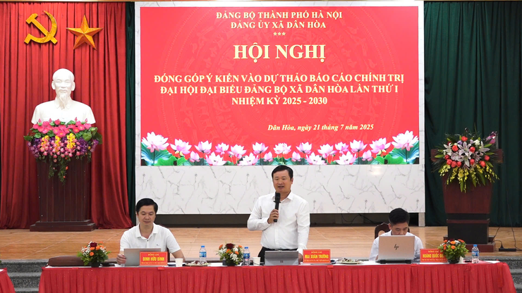 XÃ DÂN HÒA TỔ CHỨC HỘI NGHỊ LẤY Ý KIẾN GÓP Ý DỰ THẢO BÁO CÁO CHÍNH TRỊ TRÌNH ĐẠI HỘI ĐẠI BIỂU ĐẢNG BỘ XÃ LẦN THỨ I, NHIỆM KỲ 2025–2030- Ảnh 14.