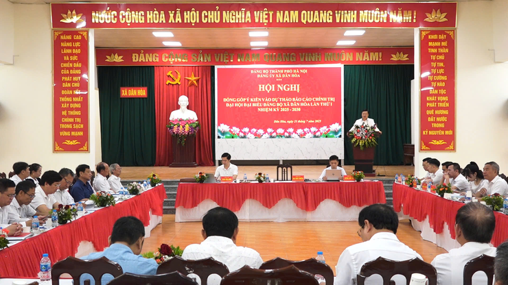 XÃ DÂN HÒA TỔ CHỨC HỘI NGHỊ LẤY Ý KIẾN GÓP Ý DỰ THẢO BÁO CÁO CHÍNH TRỊ TRÌNH ĐẠI HỘI ĐẠI BIỂU ĐẢNG BỘ XÃ LẦN THỨ I, NHIỆM KỲ 2025–2030- Ảnh 15.