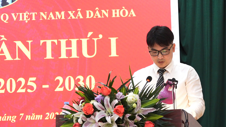 ĐẠI HỘI CHI BỘ CƠ QUAN ỦY BAN MTTQ VIỆT NAM XÃ DÂN HÒA LẦN THỨ I, NHIỆM KỲ 2025–2030- Ảnh 5.
