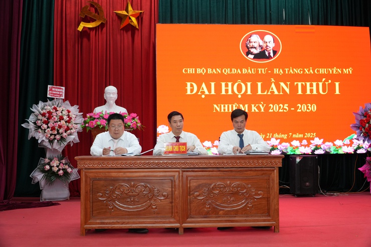 Đại hội 5 chi bộ trực thuộc Đảng uỷ UBND xã Chuyên Mỹ thành công tốt đẹp- Ảnh 7.