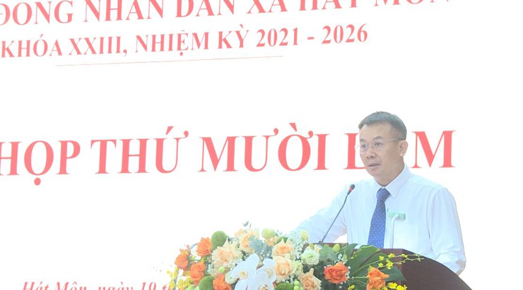 Kỳ họp thứ 15 HĐND xã Hát Môn khoá XXIII, nhiệm kỳ 2021-2026- Ảnh 2.